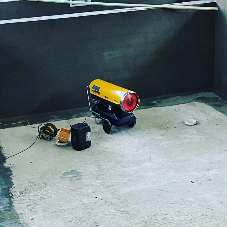 Drying out the Concrete Drying out the Concrete