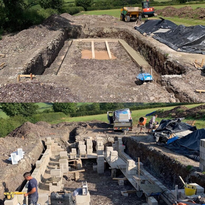 Digging the Pool Foundations Digging the Pool Foundations